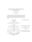 Informal Outline of Risk Neutral Pricing In Continuous Time Jim Bridgeman