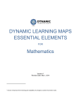 DYNAMIC LEARNING MAPS ESSENTIAL ELEMENTS Mathematics