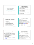 Using R Commander HANDS ON, USING R COMMANDER