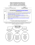 Unit 4: Statistics and Probability  Grade 7 Standards Parent Resource