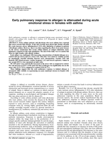 Early pulmonary response to allergen is attenuated during acute