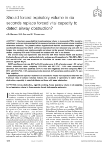 Should forced expiratory volume in six detect airway obstruction?