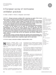 A European survey of noninvasive ventilation practices C. Crimi*, A. Noto