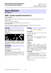 Gene Section AML1 (acute myeloid leukemia 1) Atlas of Genetics and Cytogenetics