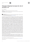 Tiotropium Respimat increases the risk of mortality: con Eric D. Bateman