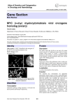 Gene Section MYC  (v-myc  myelocytomatosis  viral  oncogene