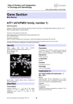 Gene Section AFF1 (AF4/FMR2 family, member 1) Atlas of Genetics and Cytogenetics