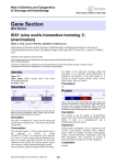 Gene Section SIX1 (sine oculis homeobox homolog 1) (mammalian)