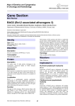 Gene Section BAG3 (Bcl-2 associated athanogene 3) Atlas of Genetics and Cytogenetics