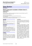 Gene Section EIF3C (eukaryotic translation initiation factor 3, subunit C)