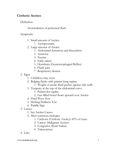 Cirrhotic Ascites