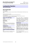 Leukaemia Section t(9;21)(q34;q22) Atlas of Genetics and Cytogenetics in Oncology and Haematology