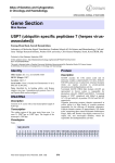 Gene Section USP7 (ubiquitin specific peptidase 7 (herpes virus- associated))