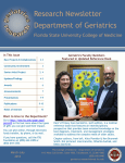 Research Newsletter Department of Geriatrics Florida State University College of Medicine