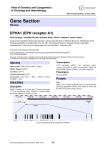 Gene Section EPHA1 (EPH receptor A1) Atlas of Genetics and Cytogenetics