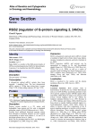 Gene Section RGS2 (regulator of G protein signaling 2, 24kDa) -