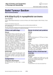 Solid Tumour Section t(19;22)(q13;q12) in myoepithelial carcinoma Atlas of Genetics and Cytogenetics