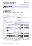 Gene Section KIAA1967 (KIAA1967)  Atlas of Genetics and Cytogenetics