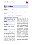 Gene Section GPC1 (glypican 1) Atlas of Genetics and Cytogenetics