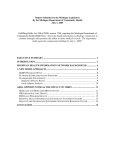 Report Submitted to the Michigan Legislature July 1, 2009