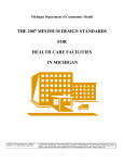 THE 2007 MINIMUM DESIGN STANDARDS  FOR HEALTH CARE FACILITIES