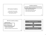 Available Guidelines HIV Treatment Guidelines