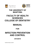 FACULTY OF HEALTH SCIENCES COLLEGE OF DENTISTRY MANUAL