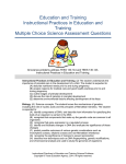Education and Training Instructional Practices in Education and Training