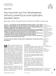 Very long-chain acyl-CoA dehydrogenase deficiency presenting as acute hypercapnic respiratory failure CASE STUDY