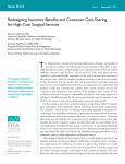Redesigning Insurance Beneﬁts and Consumer Cost-Sharing for High-Cost Surgical Services Issue Brief