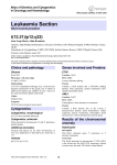 Leukaemia Section t(12;21)(p12;q22)  Atlas of Genetics and Cytogenetics