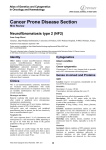 Cancer Prone Disease Neurofibromatosis type 2 (NF2) Atlas of Genetics and Cytogenetics