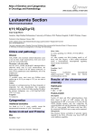 Leukaemia Section t(11;16)(q23;p13) Atlas of Genetics and Cytogenetics in Oncology and Haematology