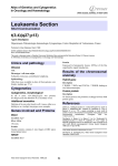 Leukaemia Section t(3;4)(q27;p13) Atlas of Genetics and Cytogenetics in Oncology and Haematology