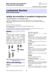Leukaemia Section del(6q) abnormalities in lymphoid malignancies Atlas of Genetics and Cytogenetics