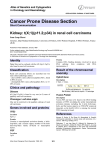 Cancer Prone Disease Section Kidney: t(X;1)(p11.2;p34) in renal cell carcinoma