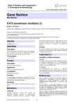 Gene Section EXT2 (exostoses (multiple) 2) Atlas of Genetics and Cytogenetics