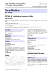 Gene Section EP300 (E1A binding protein p300) Atlas of Genetics and Cytogenetics