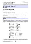 Leukaemia Section t(9;22)(q34;q11) in CML Atlas of Genetics and Cytogenetics