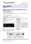 Gene Section RASSF1 (Ras association (RalGDS/AF-6) domain family member 1)