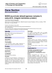 Gene Section SDHD (succinate dehydrogenase complex II, subunit D, integral membrane protein)