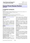 Cancer Prone Disease Section Congenital neutropenia Atlas of Genetics and Cytogenetics