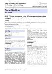 Gene Section JUN (V-Jun sarcoma virus 17 oncogene homolog (avian))