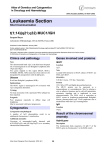 Leukaemia Section t(1;14)(q21;q32) MUC1/IGH Atlas of Genetics and Cytogenetics in Oncology and Haematology