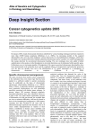 Deep Insight Section Cancer cytogenetics update 2005 Atlas of Genetics and Cytogenetics