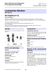 Leukaemia Section t(9;22)(p24;q11.2) Atlas of Genetics and Cytogenetics in Oncology and Haematology