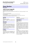 Gene Section JAG2 (human jagged2) Atlas of Genetics and Cytogenetics