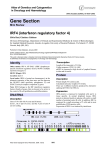 Gene Section IRF4 (interferon regulatory factor 4) Atlas of Genetics and Cytogenetics