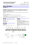 Gene Section KCMF1 (potassium channel modulatory factor 1) in Oncology and Haematology