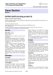 Gene Section GATA6 (GATA binding protein 6) Atlas of Genetics and Cytogenetics